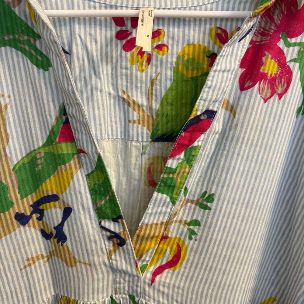 Anthropologie The Carolita Printed Tiered Shirt Maxi Dress Size XL - Picture 4 of 6